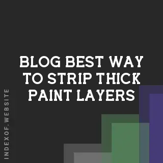 Best Way to Strip Thick Paint Layers From a Front Door | DIY Guide | Logo - Indexof